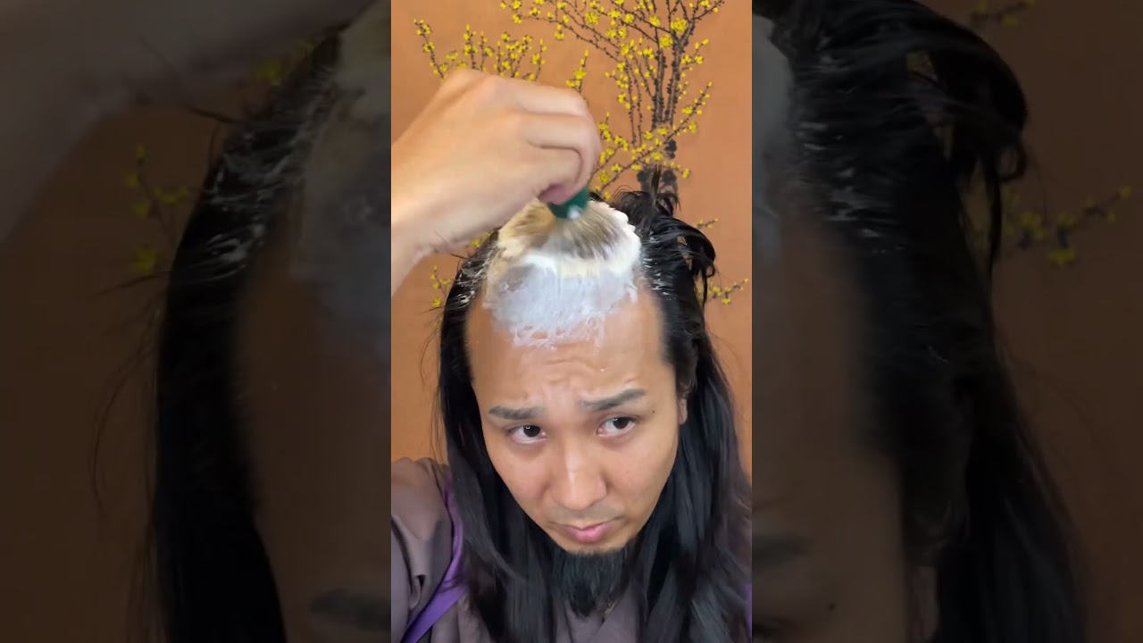 Cut myself hair #ASMR #SAMURAI #shavingtime #侍 #razor