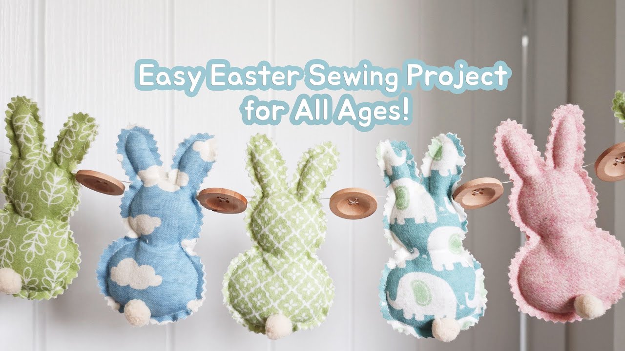 🎀 DIY Tiny Fabric Bunnies 🐰 | Easy Easter Sewing Project for All Ages!