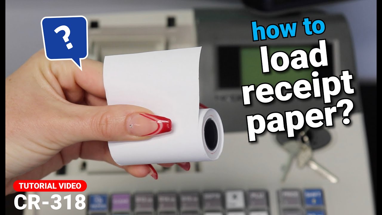 CR318 - How to Load Receipt Paper