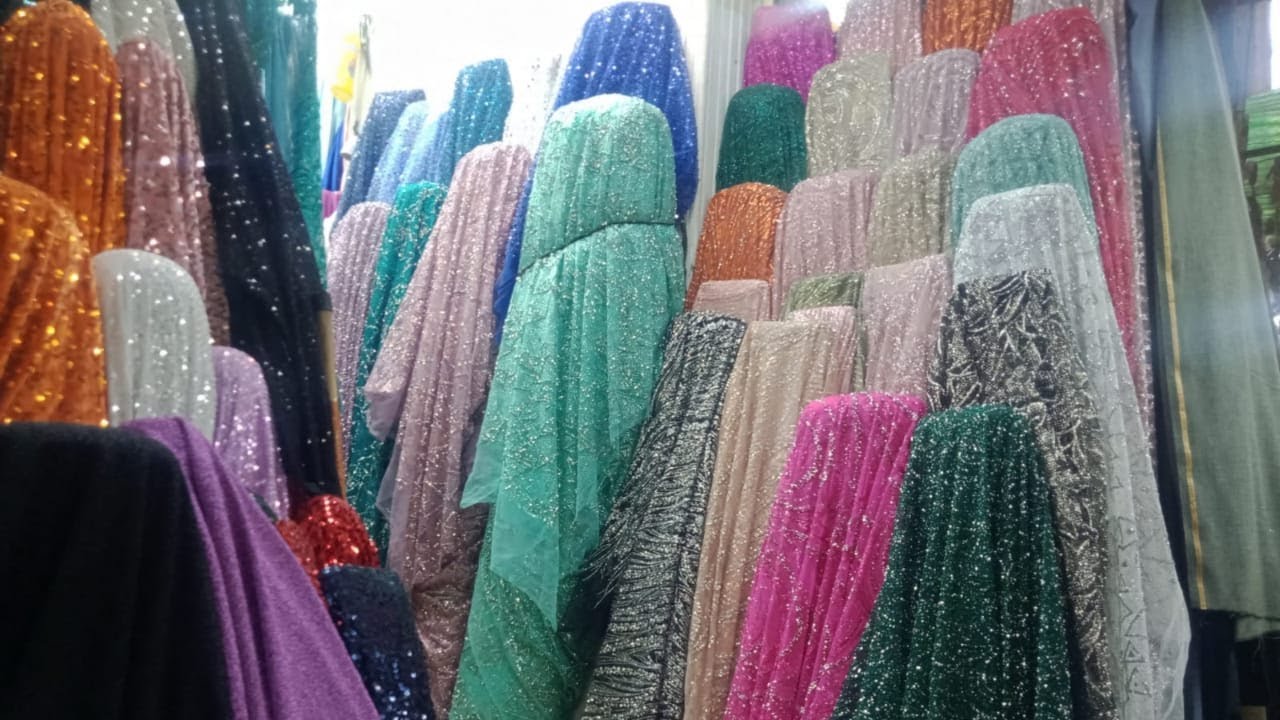 التربيعة شارع الازهر 😍 حصريا اشيك وأرخص قماش سوارية ٢٠٢٤💥ستان صالونة كفيار  هاند ميد💯💯