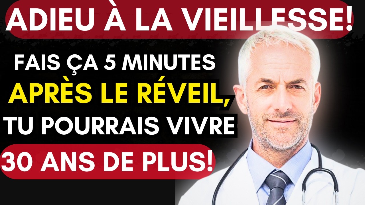 Tu pourrais vivre 30 ans de plus après 65 ans – Essaie ceci le matin!