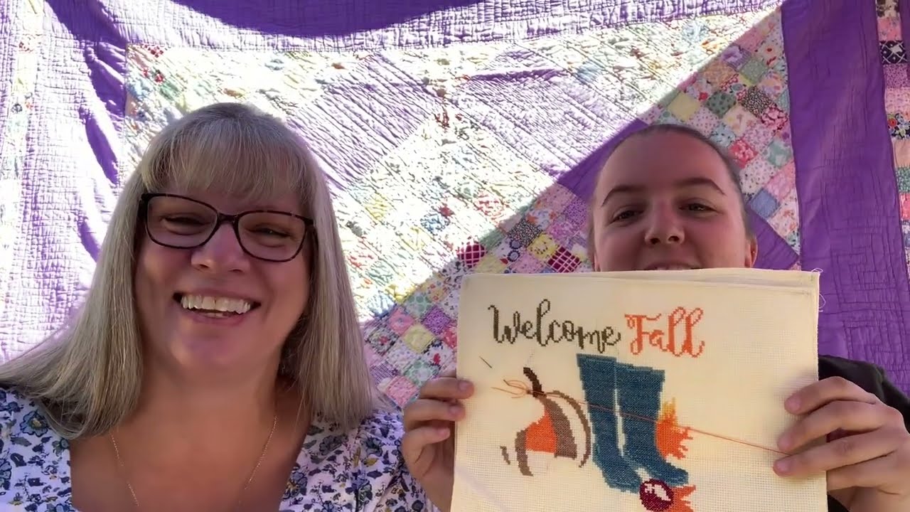 Flosstube #5: First day of fall cross stitch updates & PNWSS 2024 retreat recap