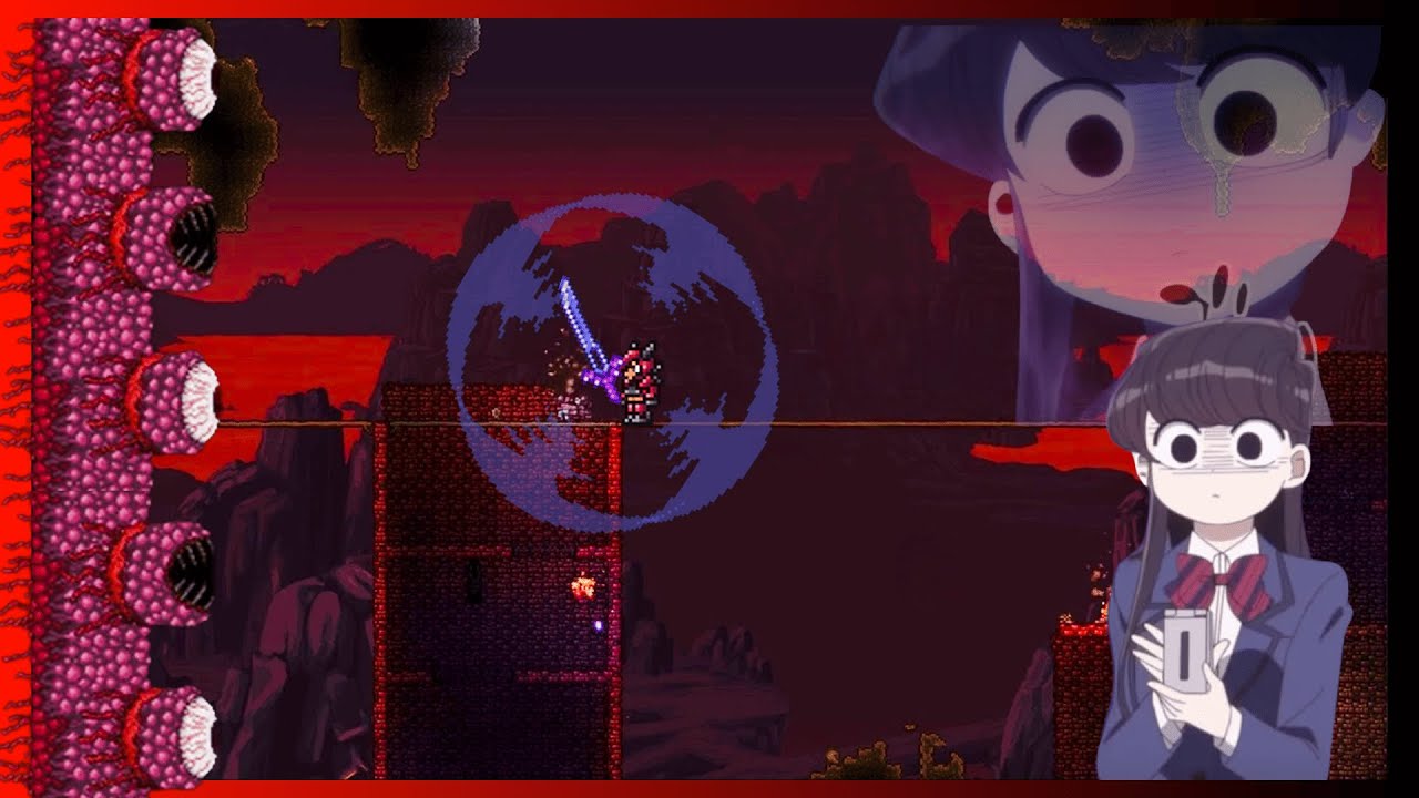 🔴¡A MUERTE EN EL INFIERNO!🔥Komi-san vs Wall of Flesh: ¿Es demasiado pronto? I Dario Dagger #terraria