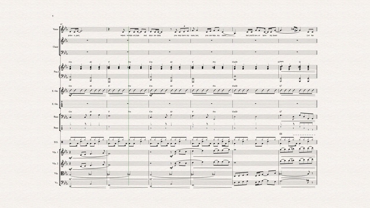 Skyfall - Adele - complete band transcription (sheet music)