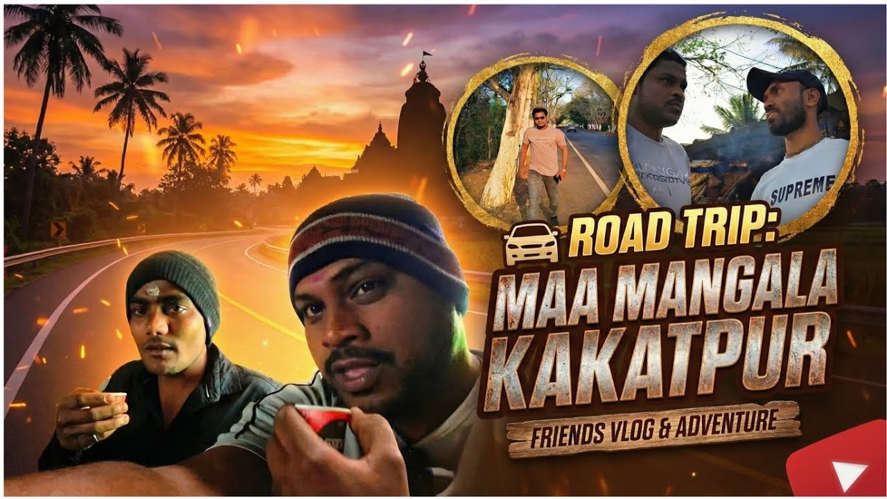 ROAD TRIP TO KAKATPUR! 🚗 | Maa Mangala Darshan with Friends Vlog| @JustSandyThings01 #vlog #roadtrip