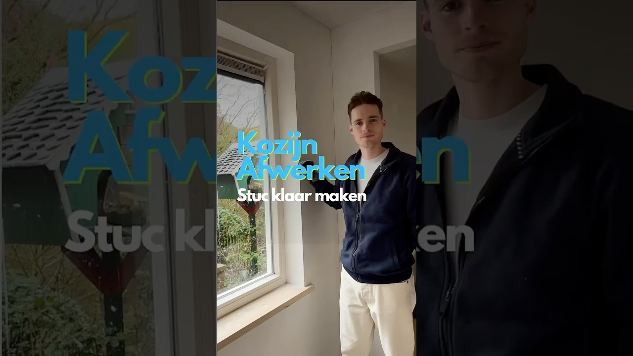 Kozijnen afwerken voor stucwerk! #smeren #renofaasie #diy