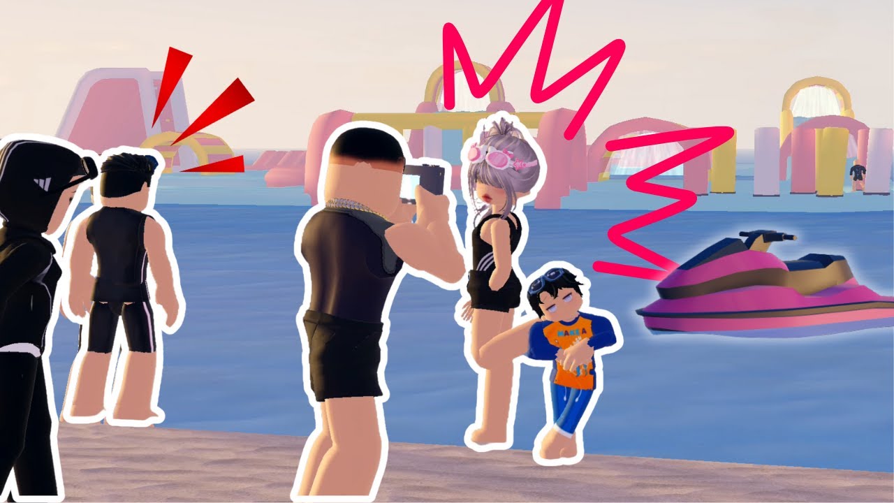 NGAKAK MAIN AIR DI PANTAI SAMA KELUARGA BOKIR | 💖 BERRY AVENUE 🪄 RP Roblox Indonesia