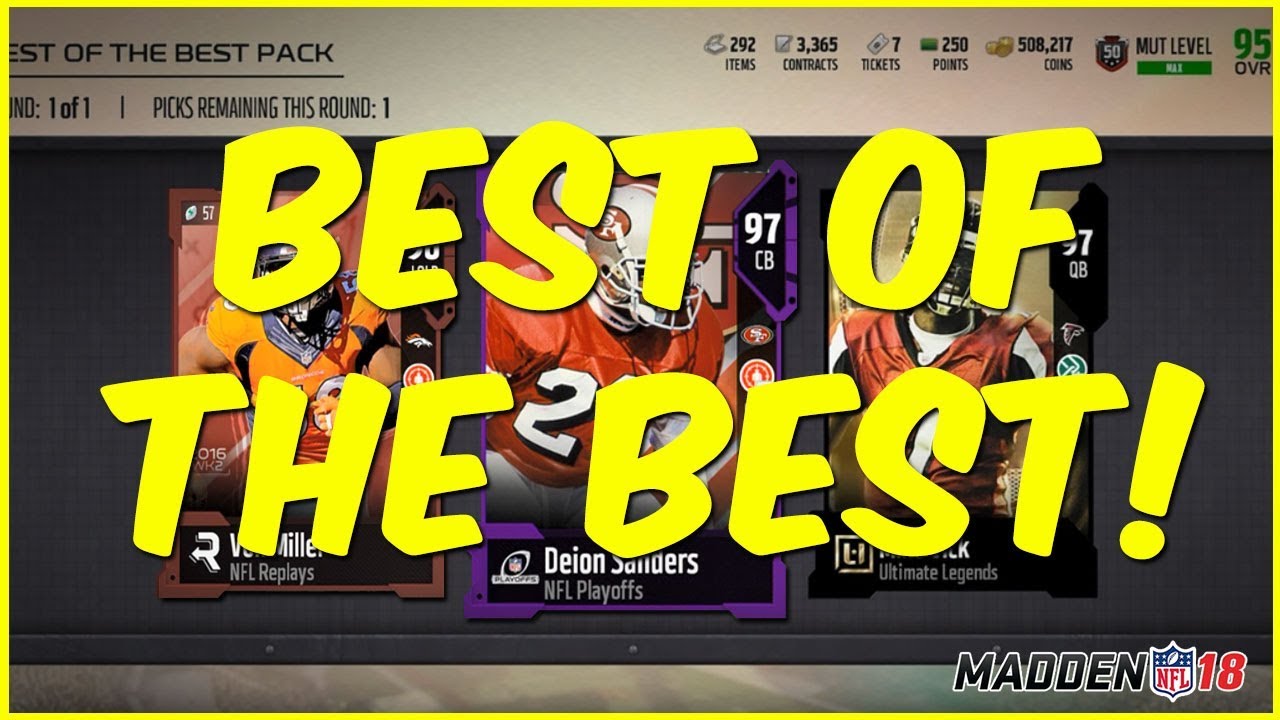 MUT 18 Pack Opening | One Million Coin Pull! Best Of The Best Pack Opening