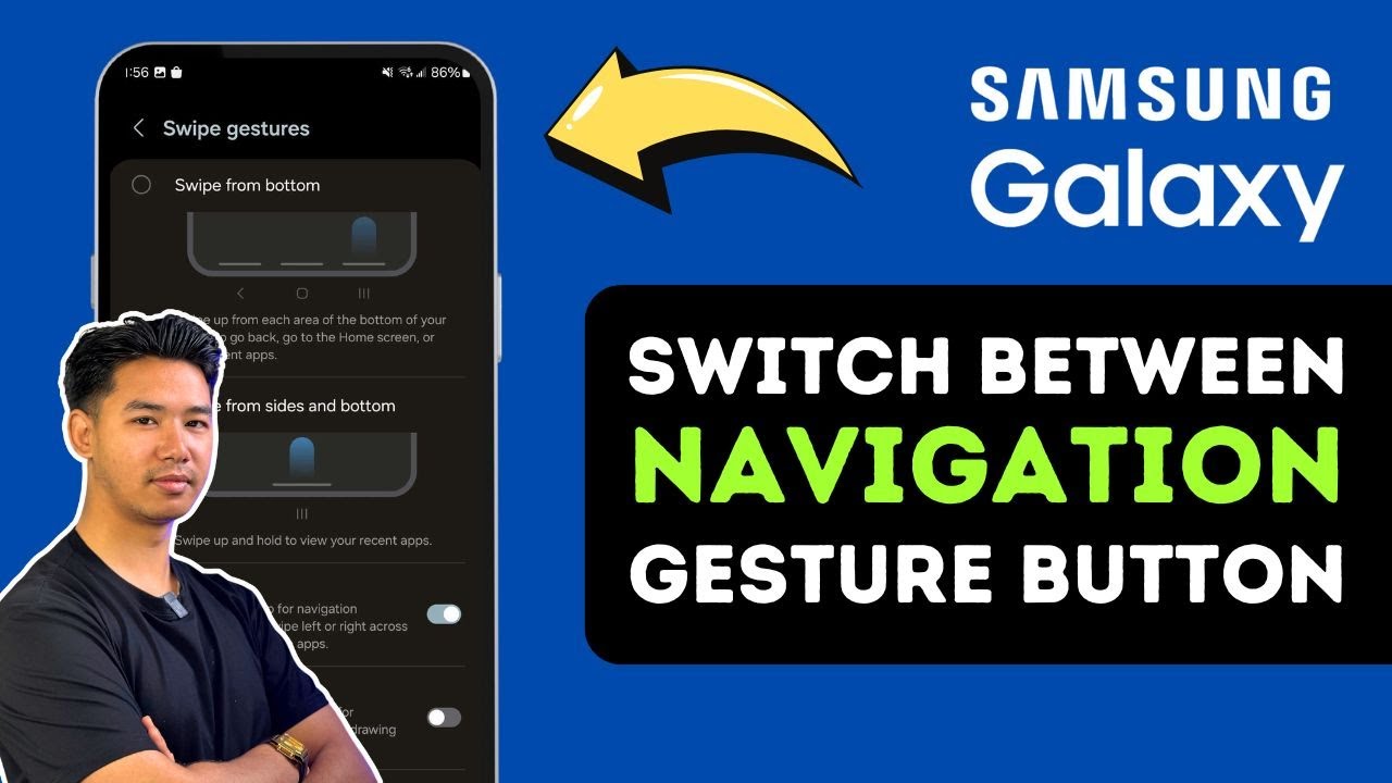 How To Switch Between Navigation Gestures & Buttons On Samsung Galaxy S25 / S25 Ultra