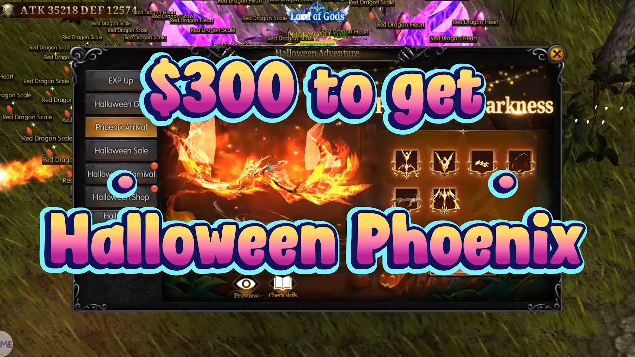 Spent $300+ on Halloween Phoenix – Insane Pet Skills & 1hit Red Dragon #mumonarchsea