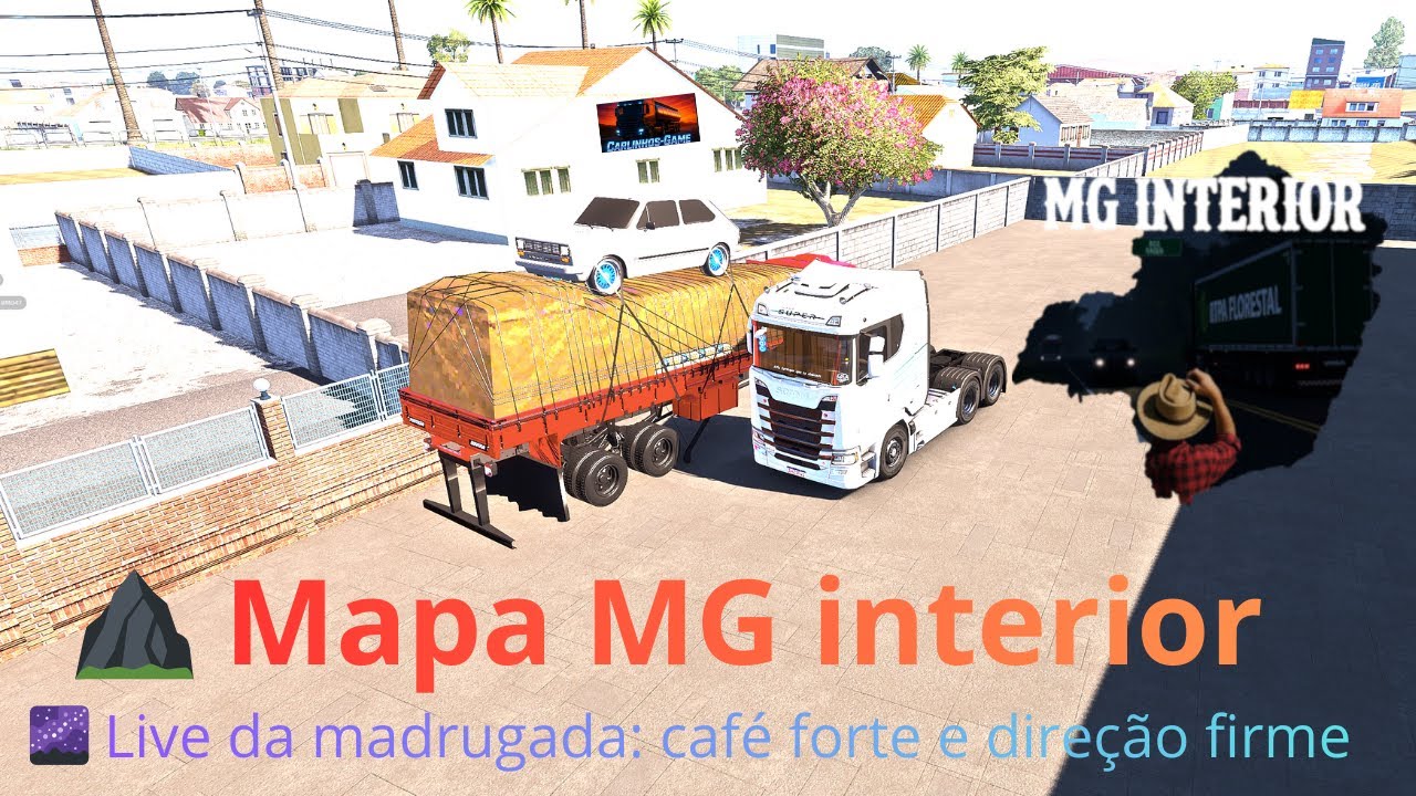 Explorando o  ETS2 Servidor - mapa MG INTERIOR!