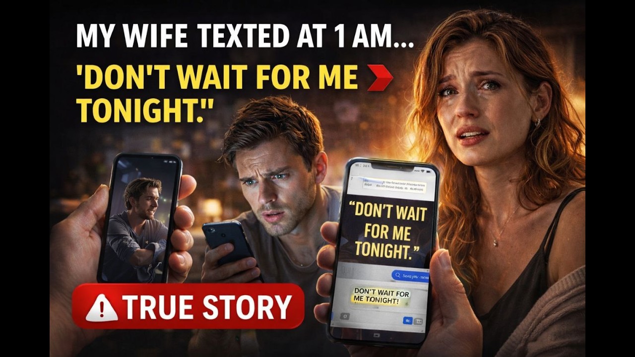 At 1 AM, My Wife Texted “Don’t Wait for Me Tonight” — What I Sent Back Changed Everythin