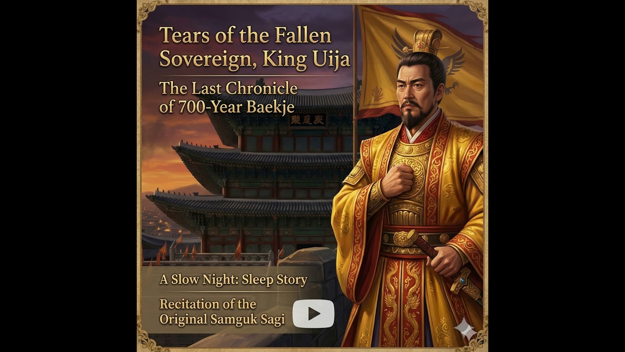 [Bedtime History] A Slow Night: The Fall of Baekje & King Uija | ASMR Sleep Story