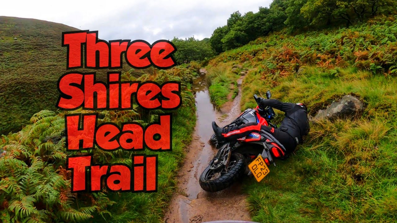 Africa Twins Takes On The Infamous Three Shires Head Derbyshire TET Trail