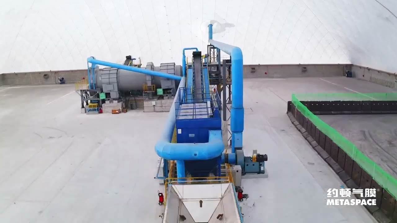 MetaSpace Air Dome for Copper Concentrate Distribution and Storage in Hainan
