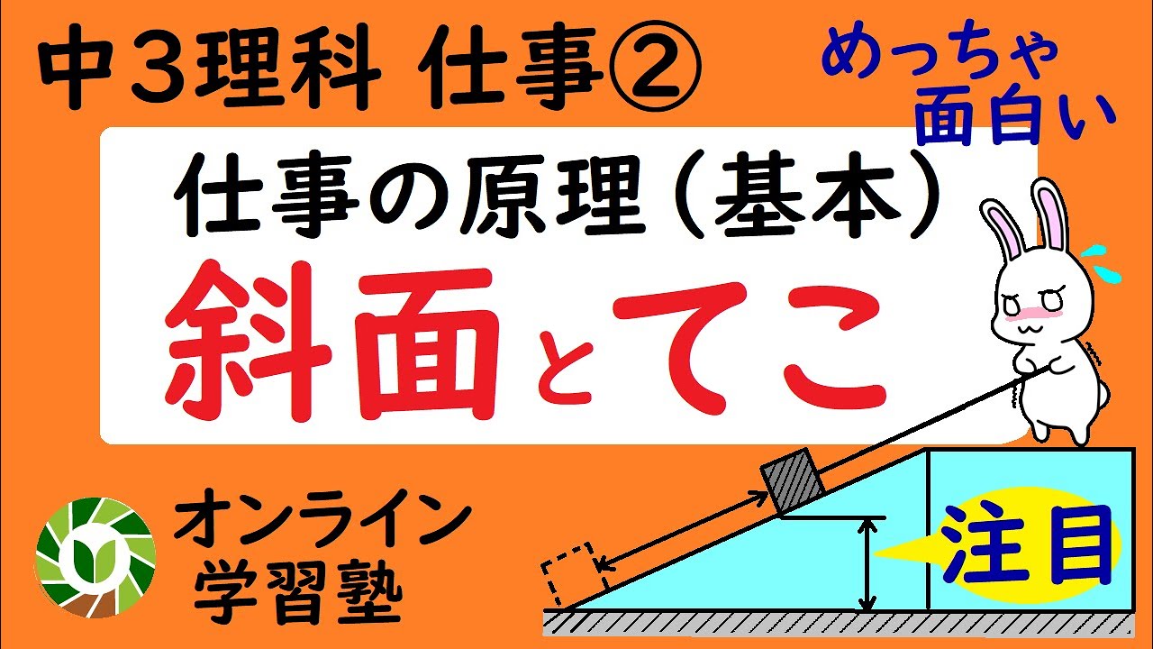 仕事② 斜面とてこを使った仕事（基本編）