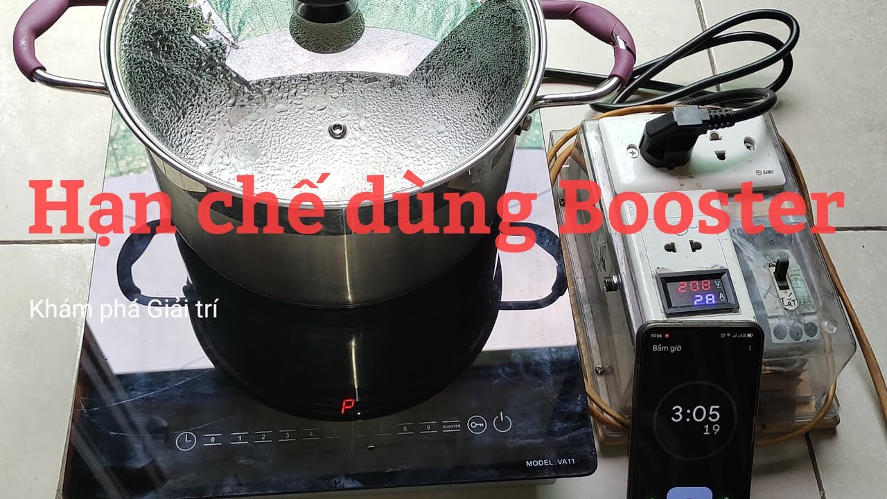 Test thử bếp từ MIFA VA11 mới mua ở công suất max xem nhanh cỡ nào