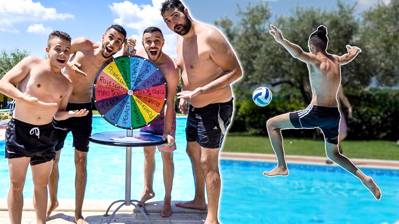⚽ RUOTA FOOTBALL CHALLENGE in PISCINA w/ ELITES
