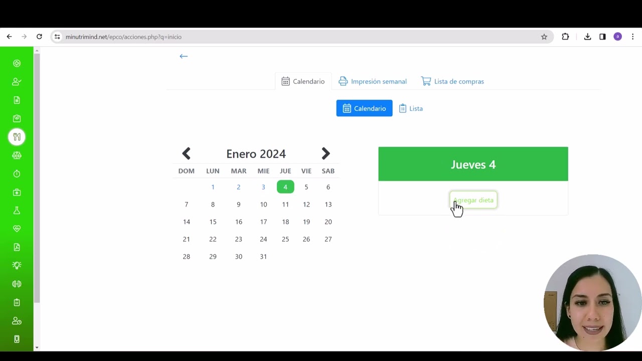 MENÚS SEMANALES CON NUTRIMIND SOFTWARE