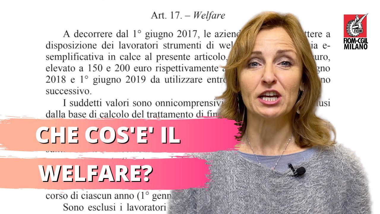 Che cos'è il welfare nel CCNL?