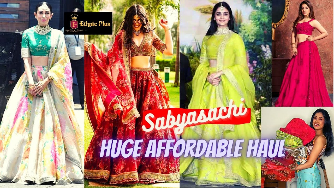 ETHNIC PLUS LEHENGA HAUL REVIEWS  | HUGE AFFORDABLE DESIGNER LEHENGA HAUL | ONLINE LEHENGA HAUL