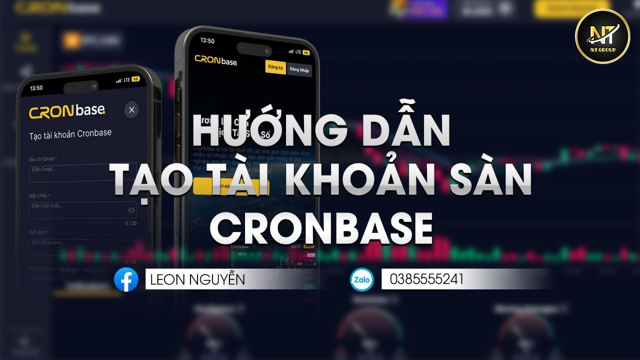 Hướng dẫn tạo t&agrave;i khoản tr&ecirc;n s&agrave;n cronbase | KIẾM TIỀN ONLINE