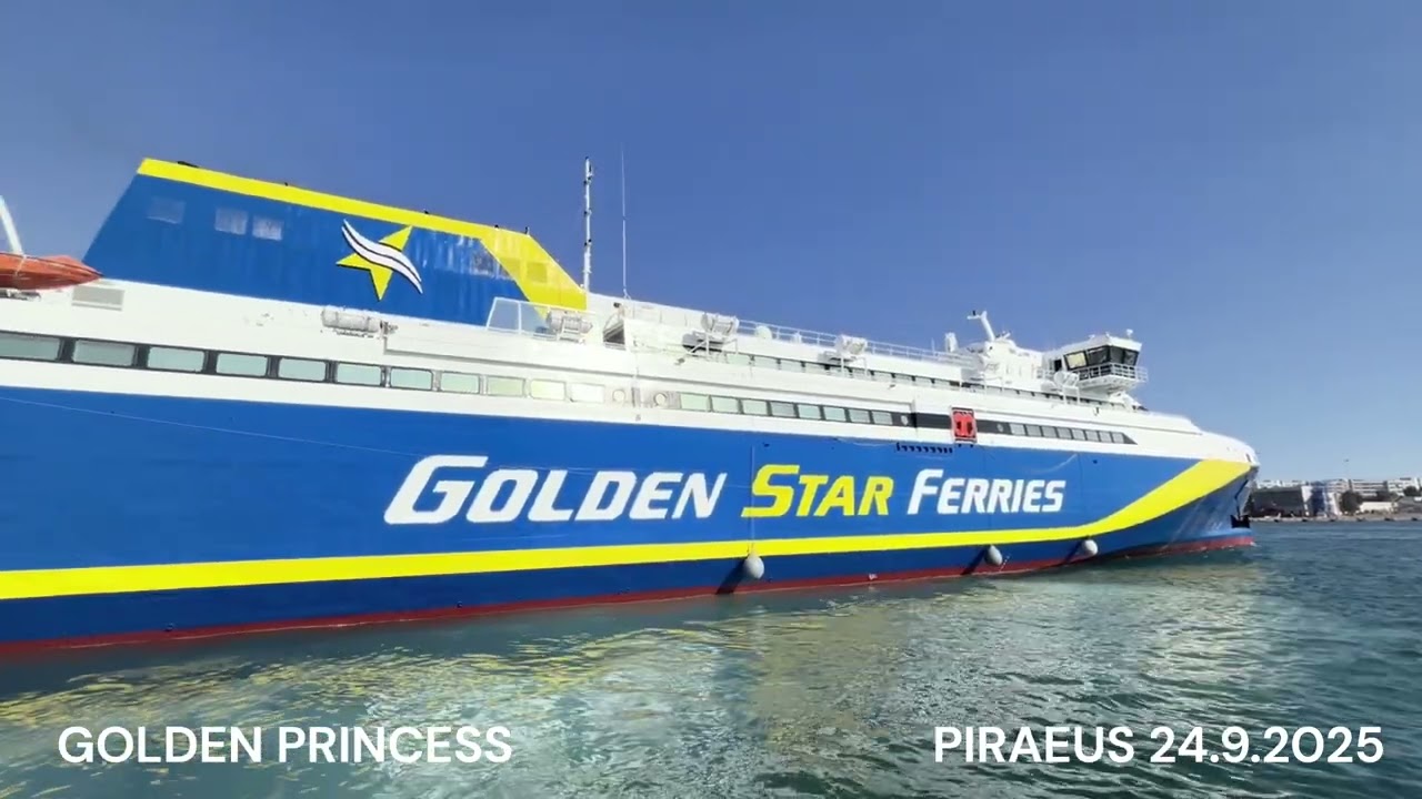 GOLDEN PRINCESS departure from Piraeus Port