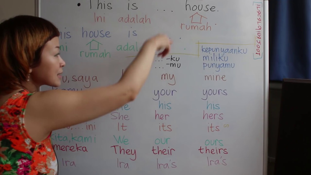 BELAJAR BAHASA INGGRIS #8 MY MINE YOUR YOURS - KU PUNYAKU MU PUNYAMU