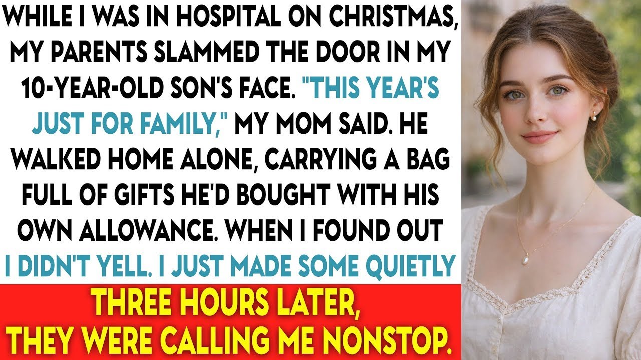 While I Was In Hospital On Christmas, My Parents Slammed The Door In My 10-Year-Old Son’s Face...