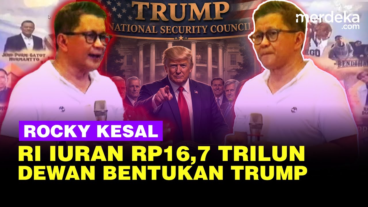 Rocky Gerung Kesal Indonesia Iuran RP16,7 Trilun buat Dewan Bentukan Donald Trump