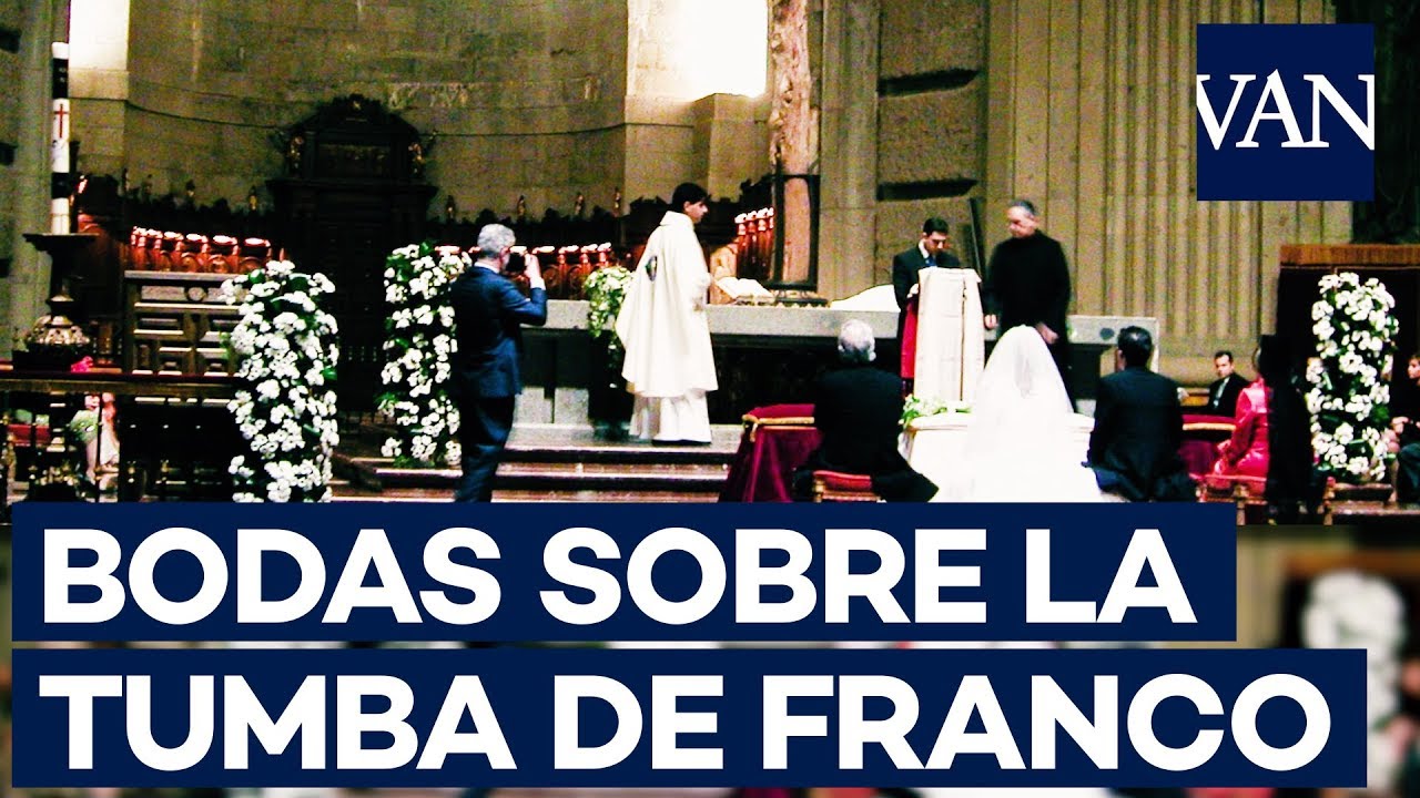 Bodas sobre la tumba de Franco en el Valle de los Caídos