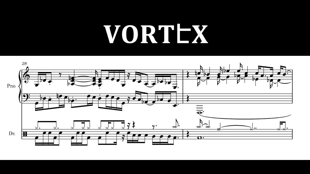 Tigran Hamasyan ft. Tosin Abasi - Vortex (Transcription)
