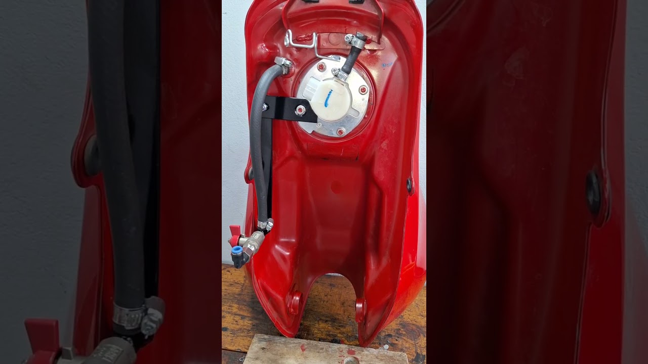 Adaptação de torneira de combustível no tanque da 150 injetada