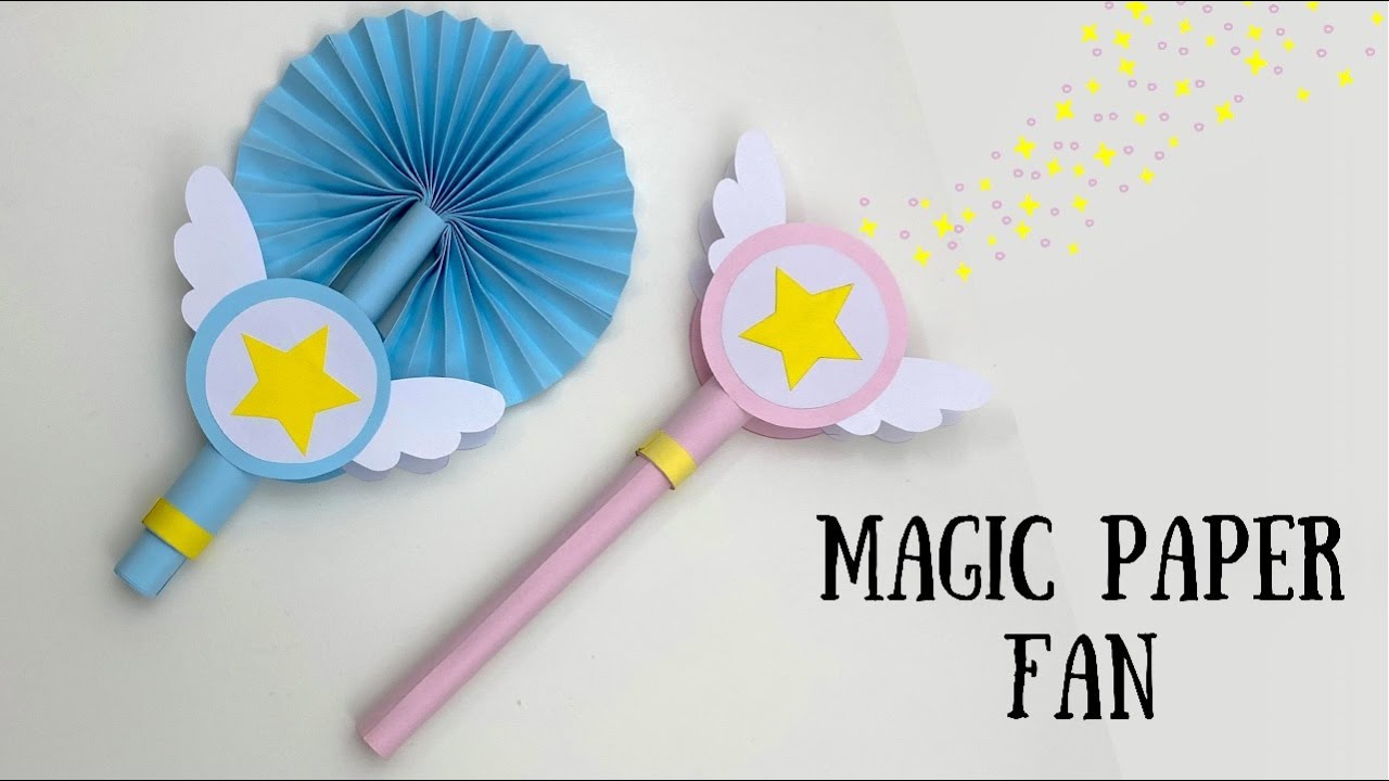 DIY PAPER MAGIC FAN / Paper Crafts For School / Paper Craft / Paper Hand Fan / Paper Craft New