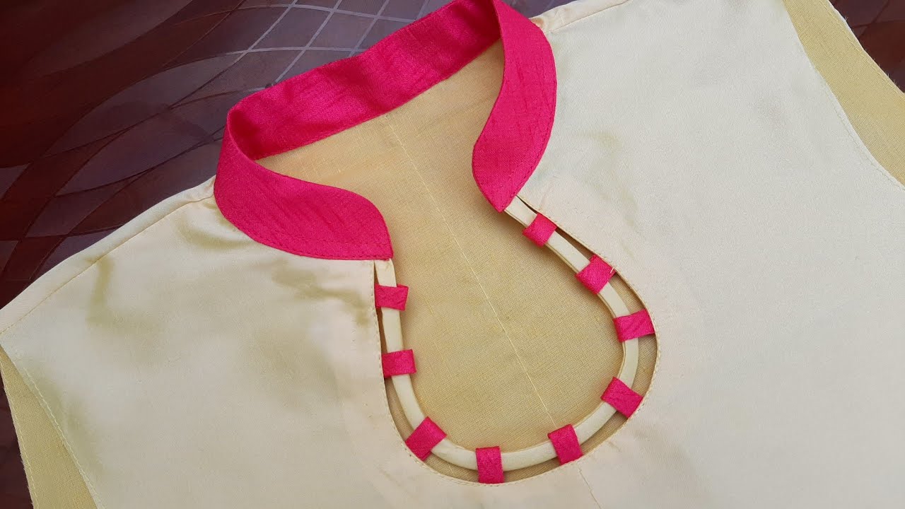 New Collar Neck Design For kurti/Step By Step Tutorial(Easy Method) @alvisistersvlogs4633