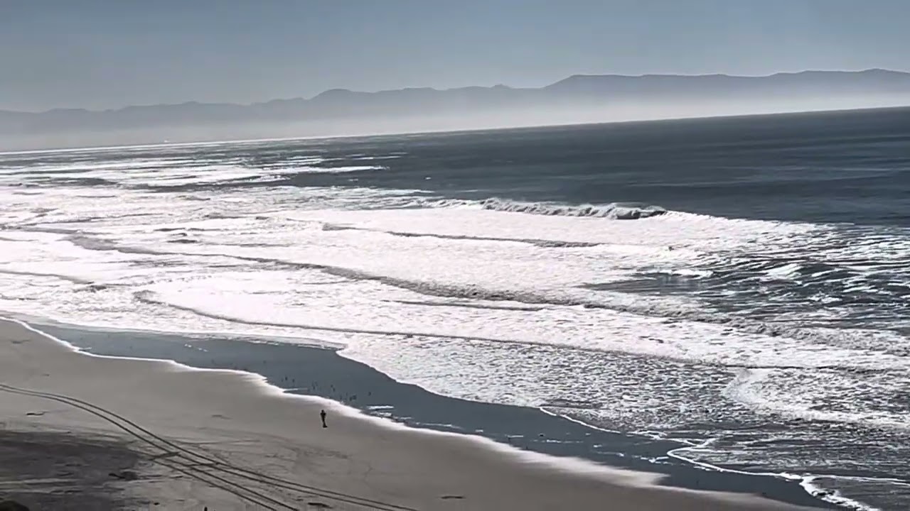 1/08/2024 1100 surf check. Lower tide. Nice wave size, but no clear bars or channels.