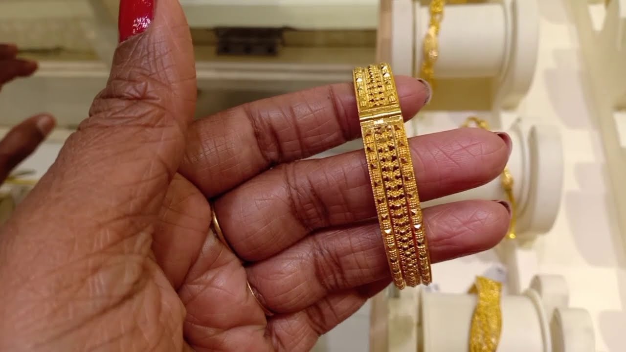 #GRT Light weight Gold Choker | Antique Kada Bangles From 18 grams | #goldNecklace  #GoldBangles