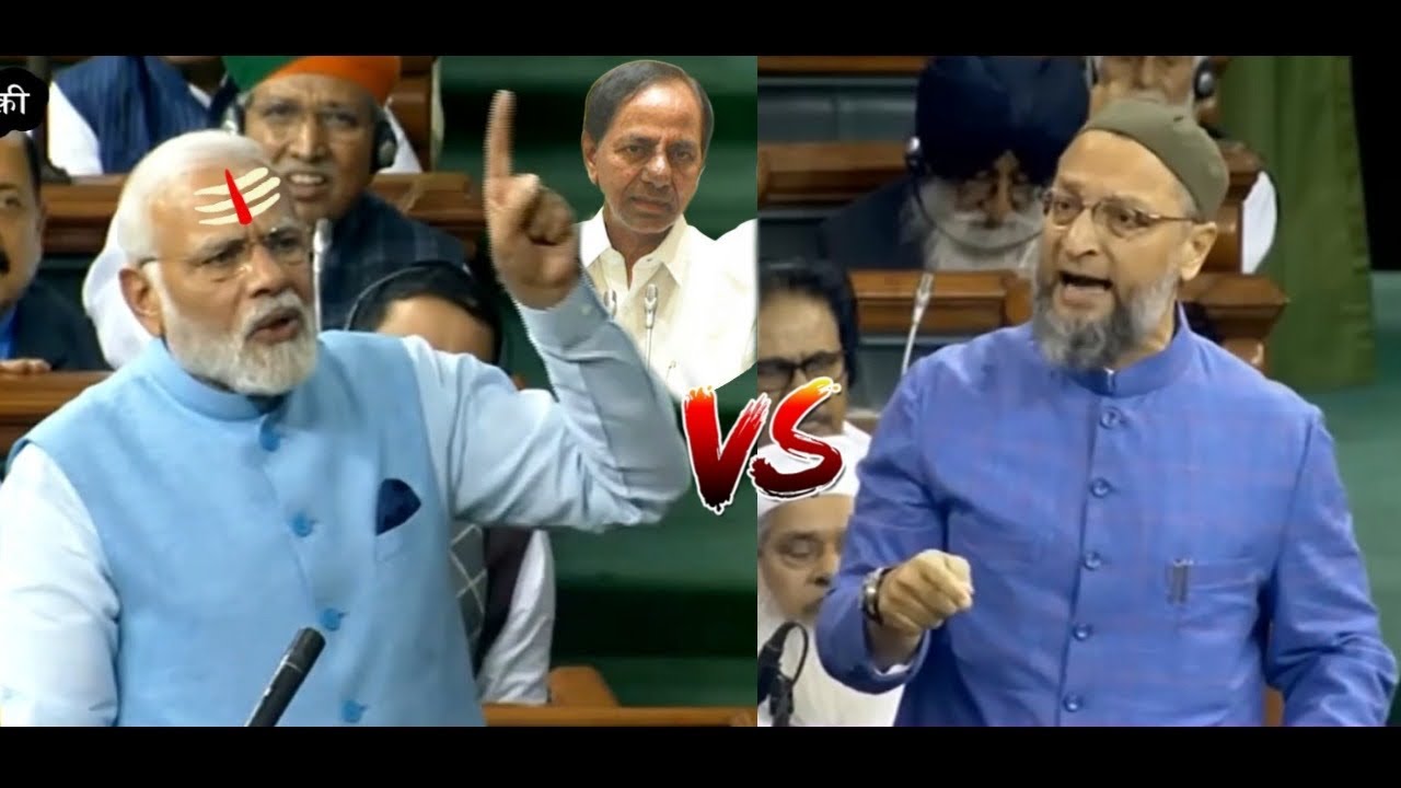 Asaduddin Owaisi |Vs |Narendra Modi Chief Minister| KCR |Parliament |Video
