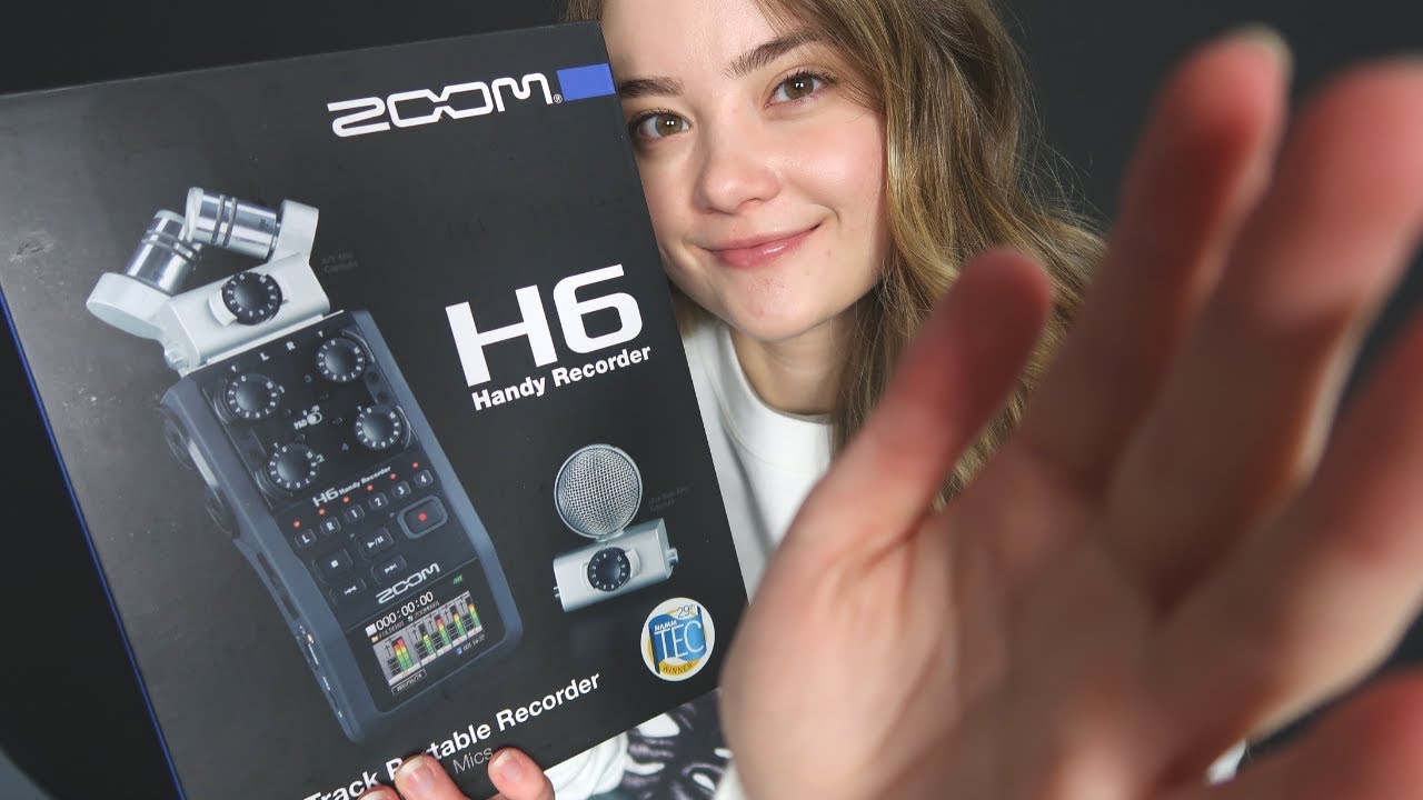 ASMR NEW MIC UNBOXING! ZOOM H6 RECORDER! Tapping Sounds, Crinkles, Whispering
