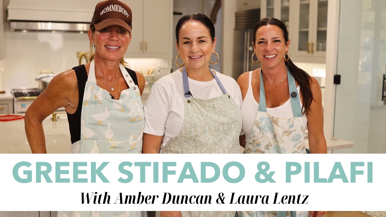 Cook My Favorite Greek Stifado with me and my friends, Laura Lentz and Amber Duncan