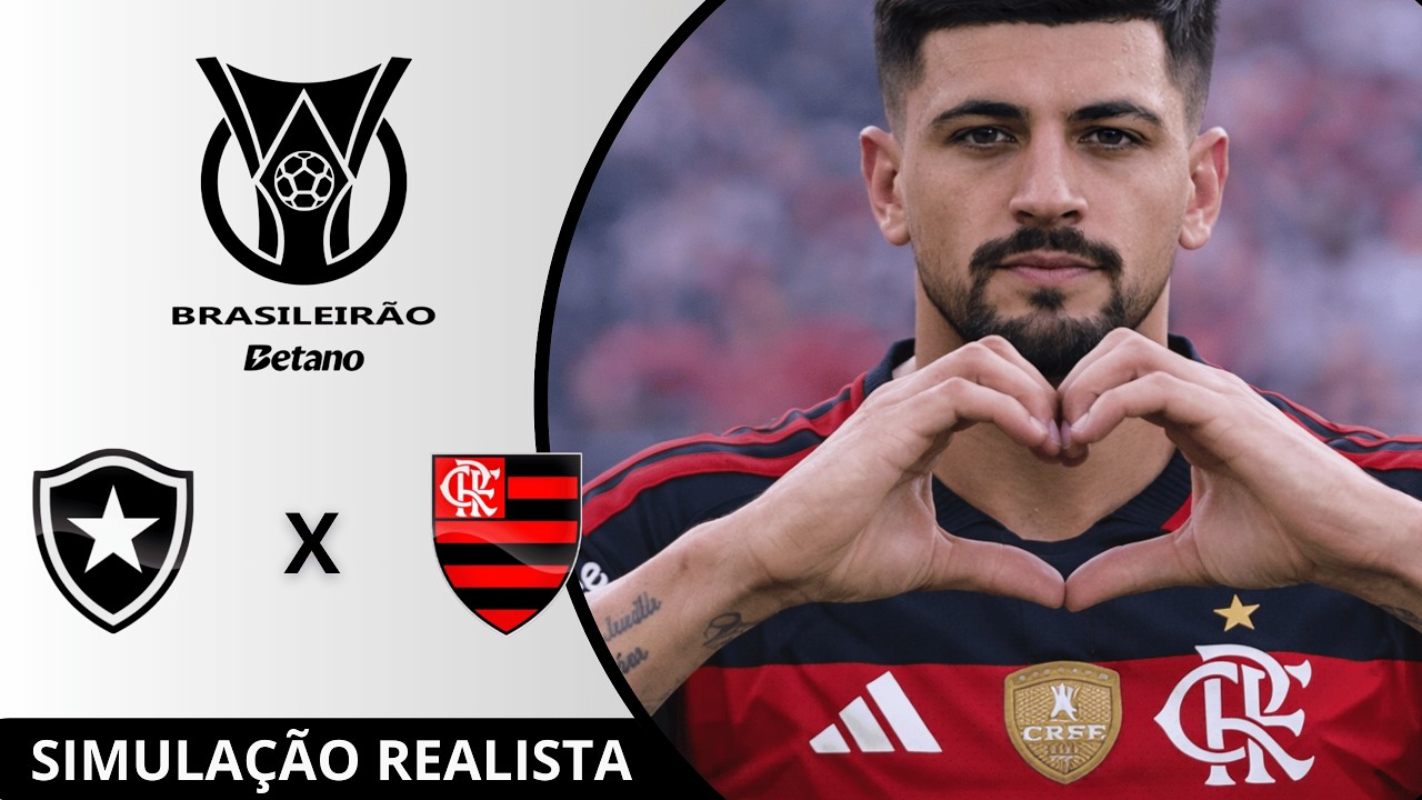 Botafogo x Flamengo | Brasileirão Betano 2026 | Rodada 5 |  Simulação Realista PES21