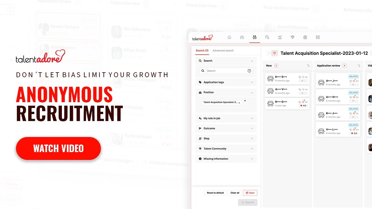 Make your hiring more inclusive - TalentAdore Hire&rsquo;s Anonymous Recruitment Module