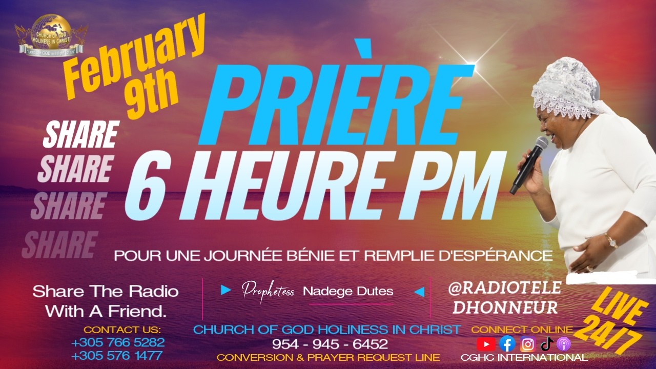 Deblokaj Prayer YOU, LORD! | Dr Nadege Dutes |RADIO TELE D'HONNEUR|EGLISE DE DIEU SAINTETÉ EN CHRIST
