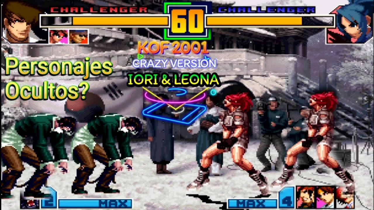 KOF 2001 Crazy Version (Test) Como Desbloquear Personajes [Hack Version] 
