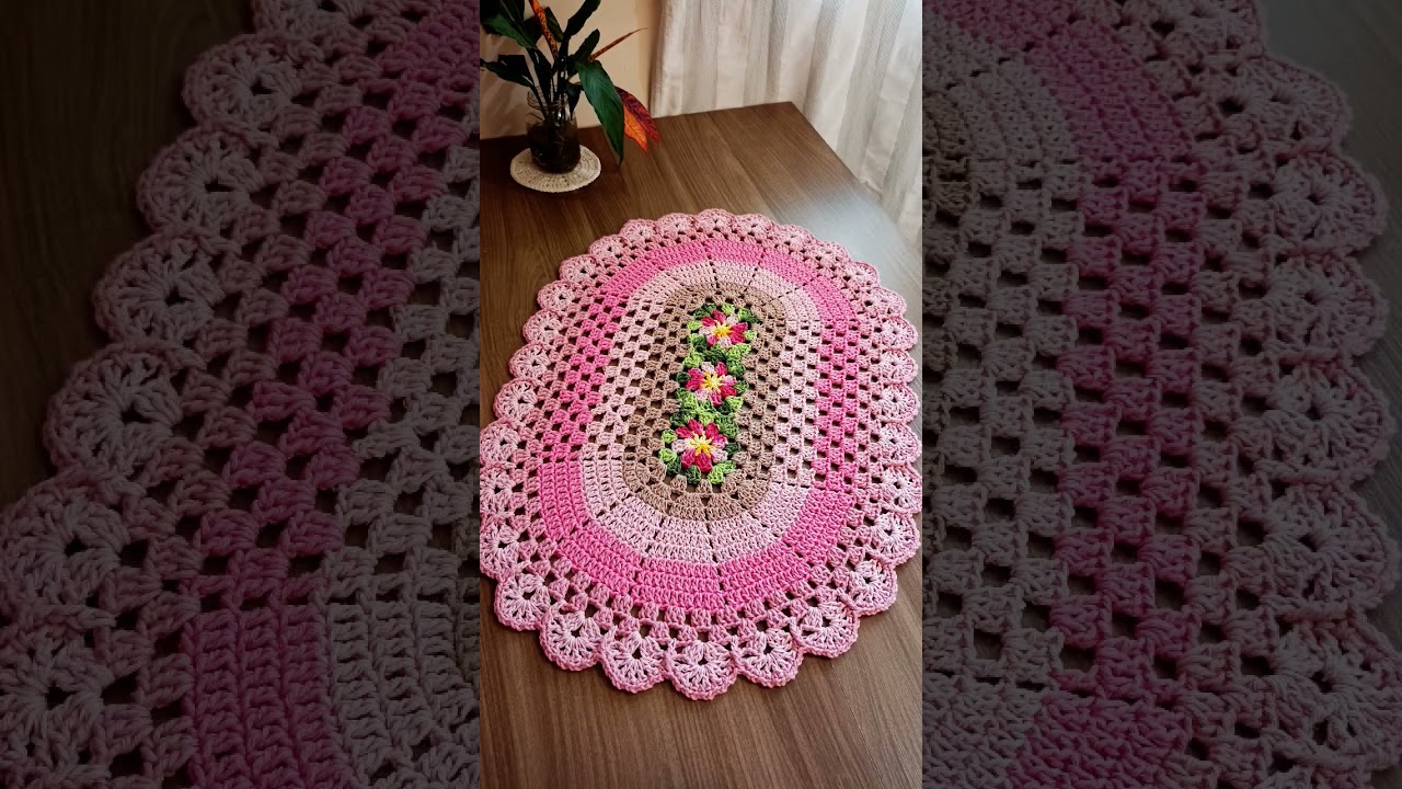 Tapete Florescer encomendas aqui 21982028962 #croche #tapetedecroch&ecirc; #jogodebanheirodecroche