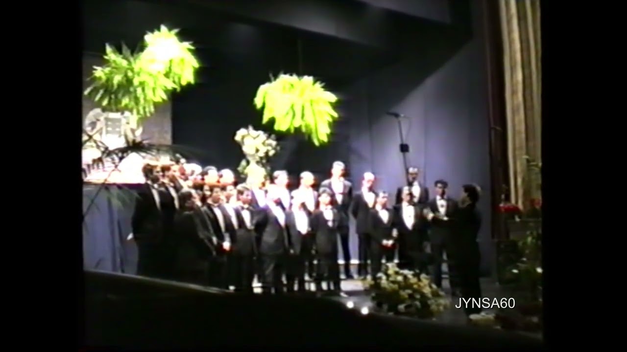 Orfeón La Paz de La Laguna. Coro MASCULINO - 1.989-Fin de la actuación y Salida del escenario