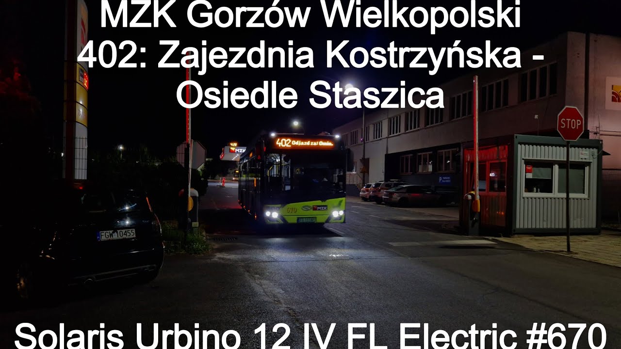 MZK Gorzów Wlkp. - Linia 402, Solaris Urbino 12 IV FL #670