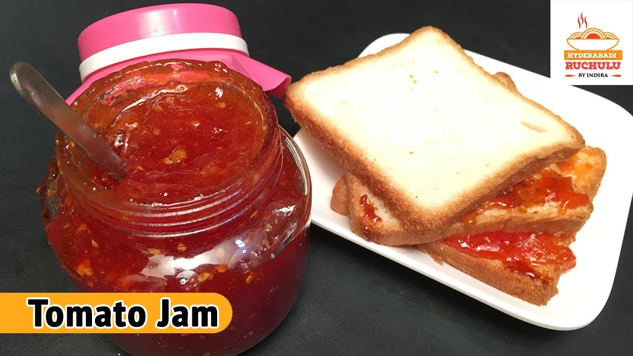 Tomato Jam Recipe | How to make Tomato Jam at Home | Jam Recipe in Telugu by Hyderabadi Ruchulu