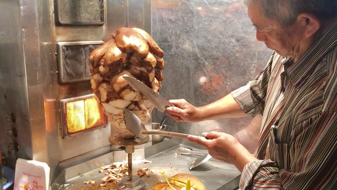 沙威瑪, 雞肉串燒, 牛肉湯, 牛排 - 台南花園夜市/ Taiwan Night Market - Taiwanese Street Food