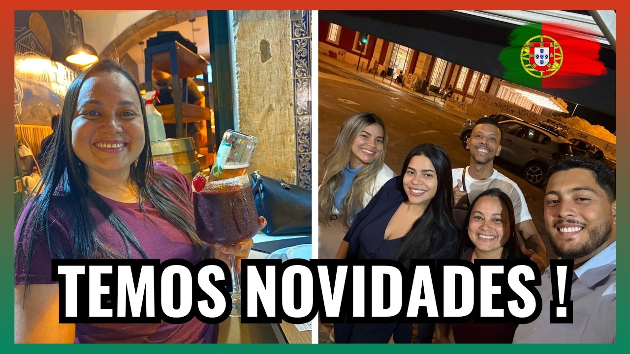 De Jantar BRASILEIRO a NOVIDADE para Vocês - Vlog em LISBOA